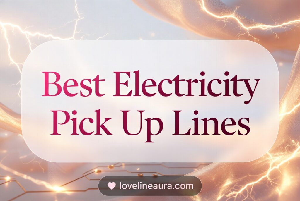 Electricity Pickup Lines