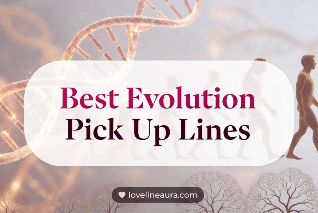 Evolution Pickup Lines