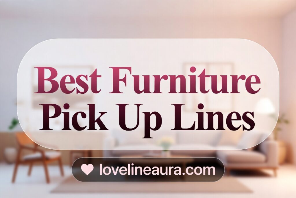 Furniture Pickup Lines