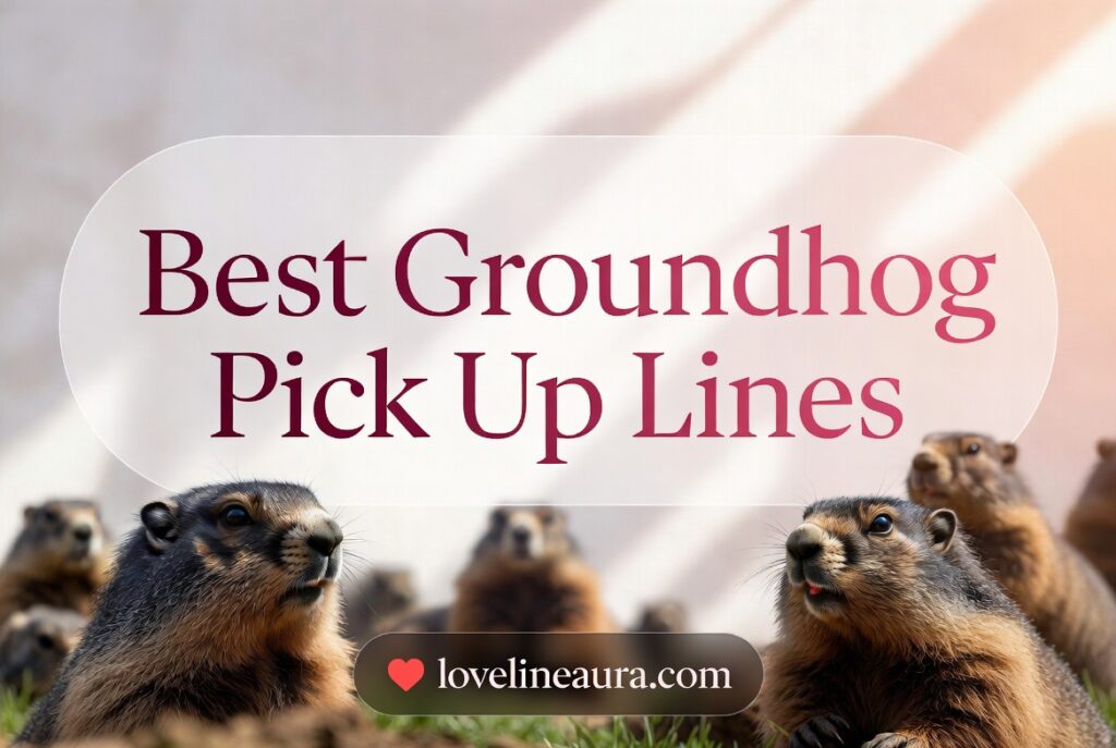 Groundhog Pickup Lines