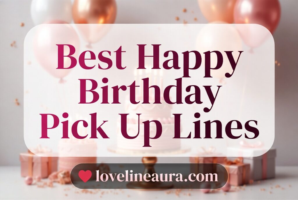 Happy Birthday Pickup Lines