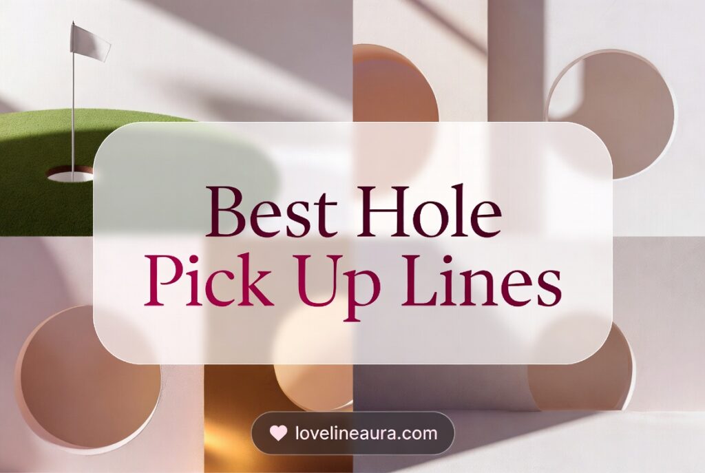 Hole Pickup Lines