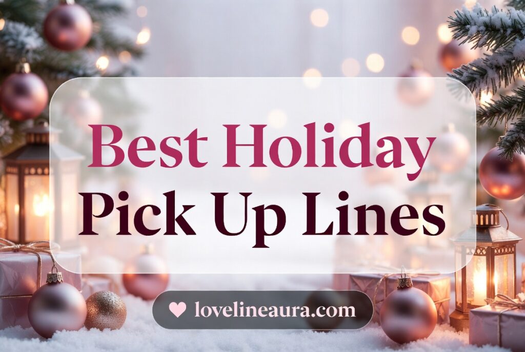 Holiday Pickup Lines