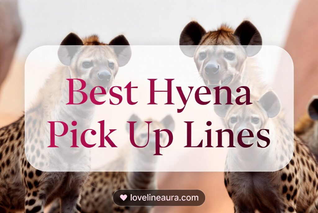 Hyena Pickup Lines