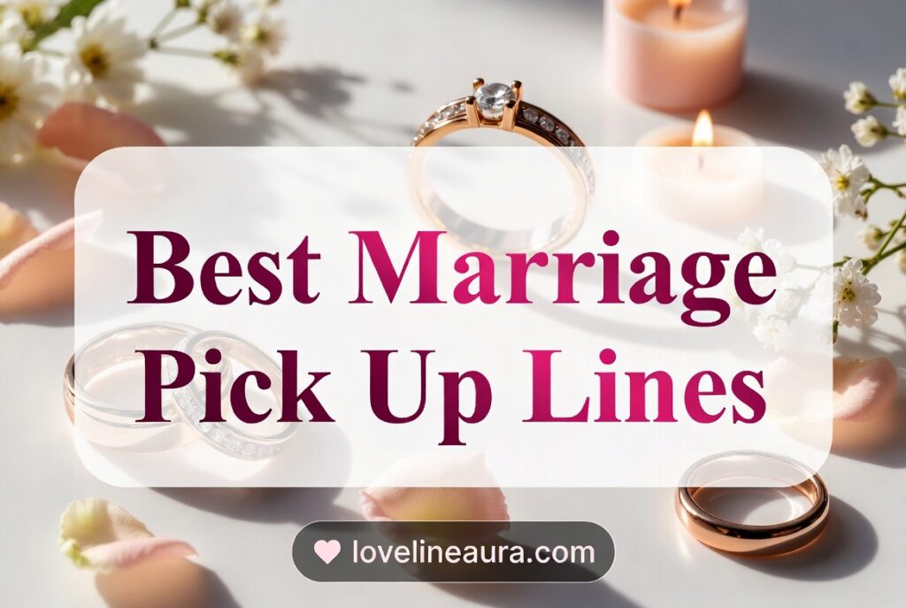 Marriage Pickup Lines