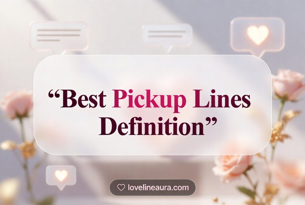 Definition Pickup Lines