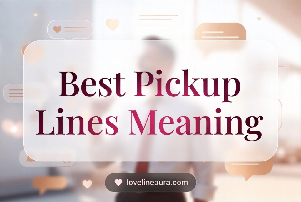 Meaning Pickup Lines