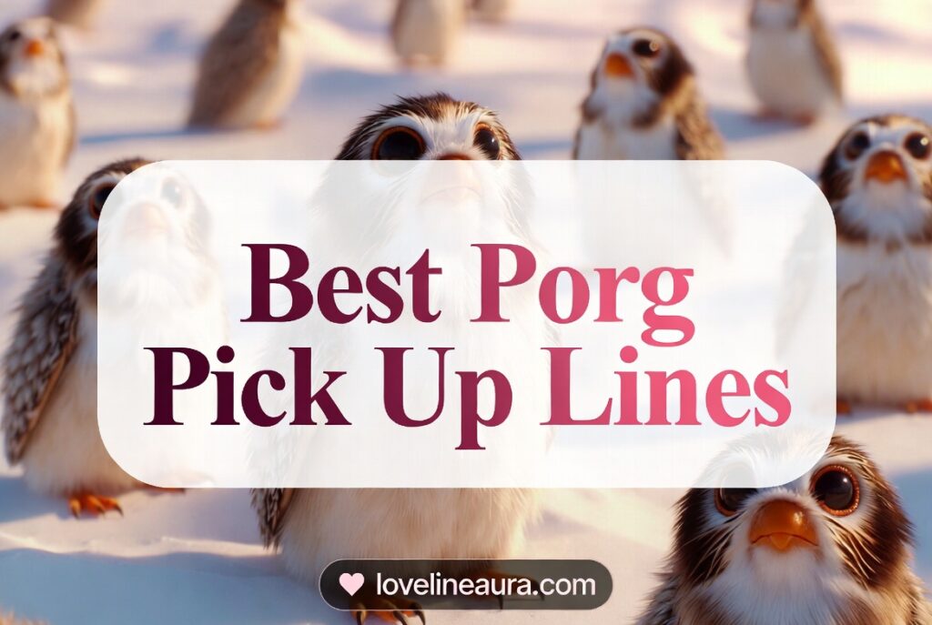 Porg Pickup Lines