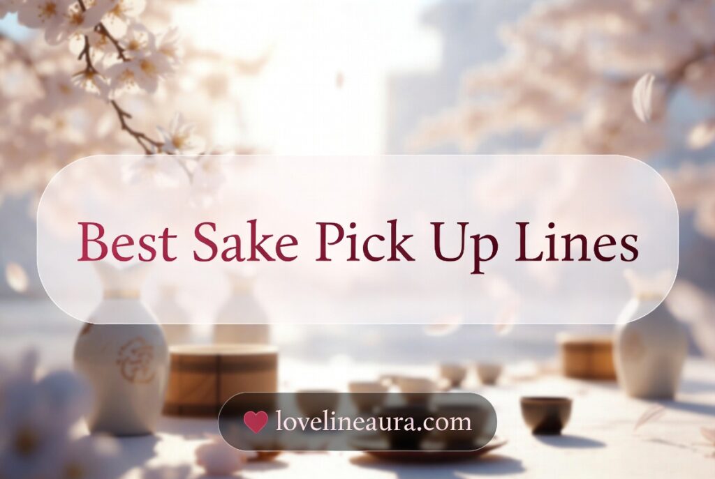 Sake Pickup Lines