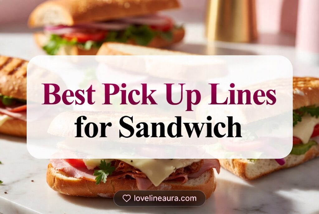 Sandwich Pickup Lines