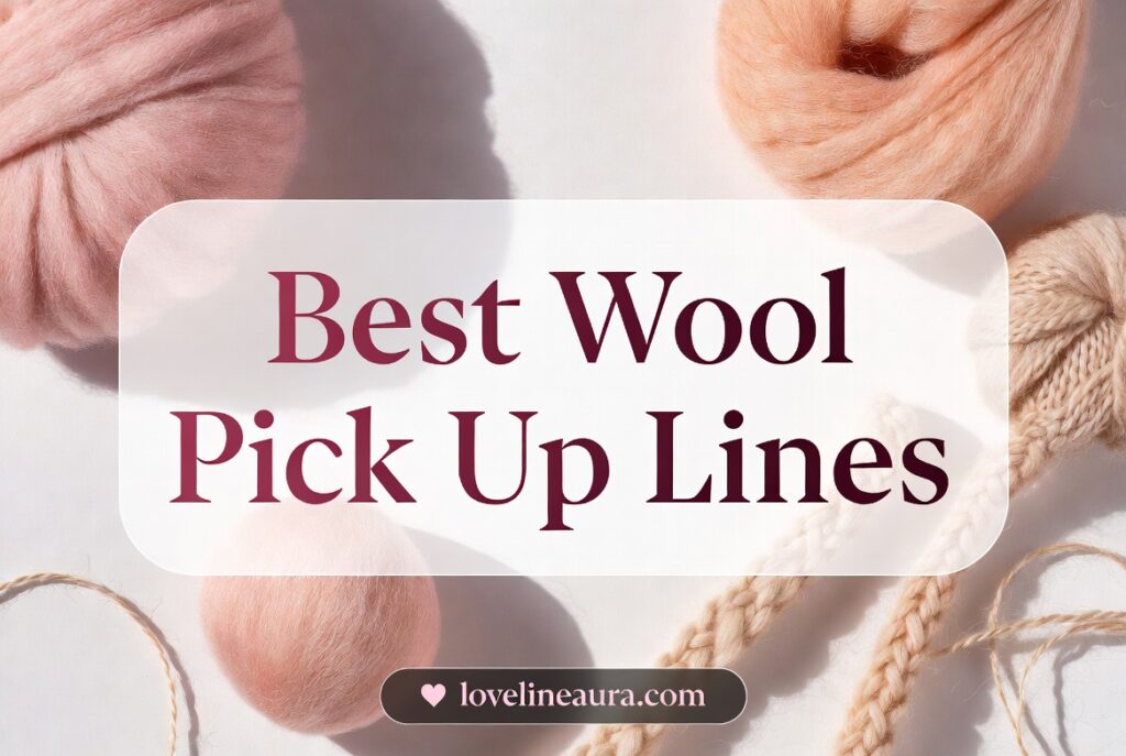 Wool Pickup Lines
