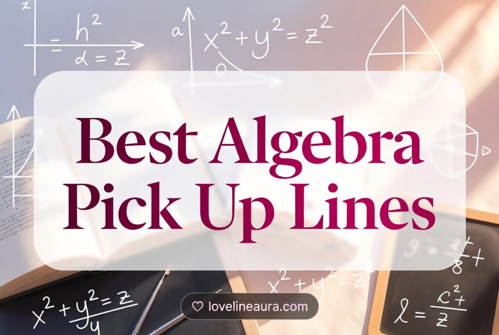 Algebra Pickup Lines
