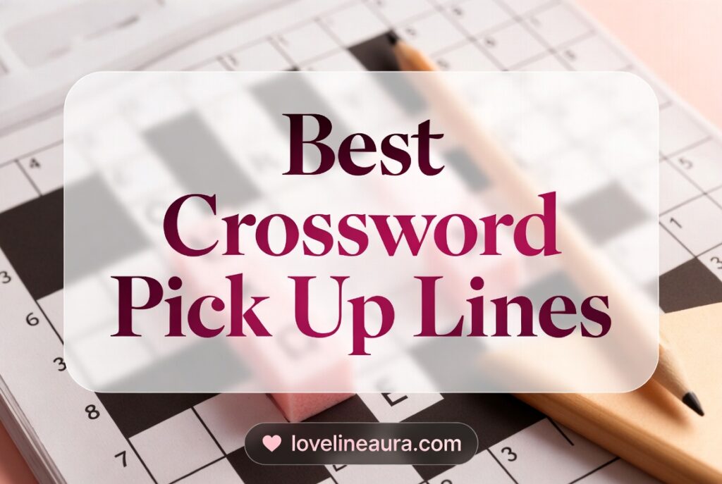 Crossword Pickup Lines