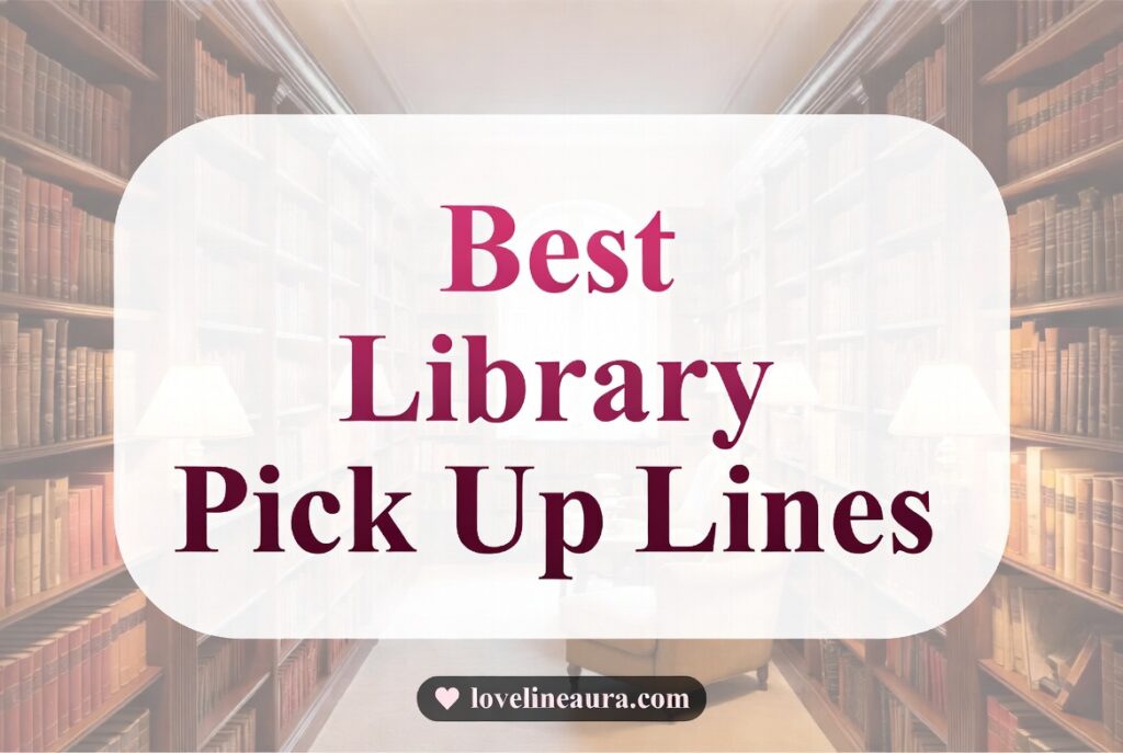 Library Pickup Lines