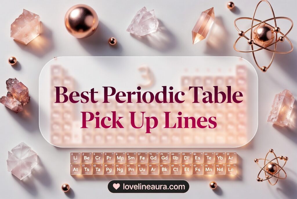 Periodic Table Pickup Lines