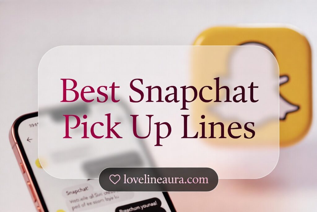 Snapchat Pickup Lines