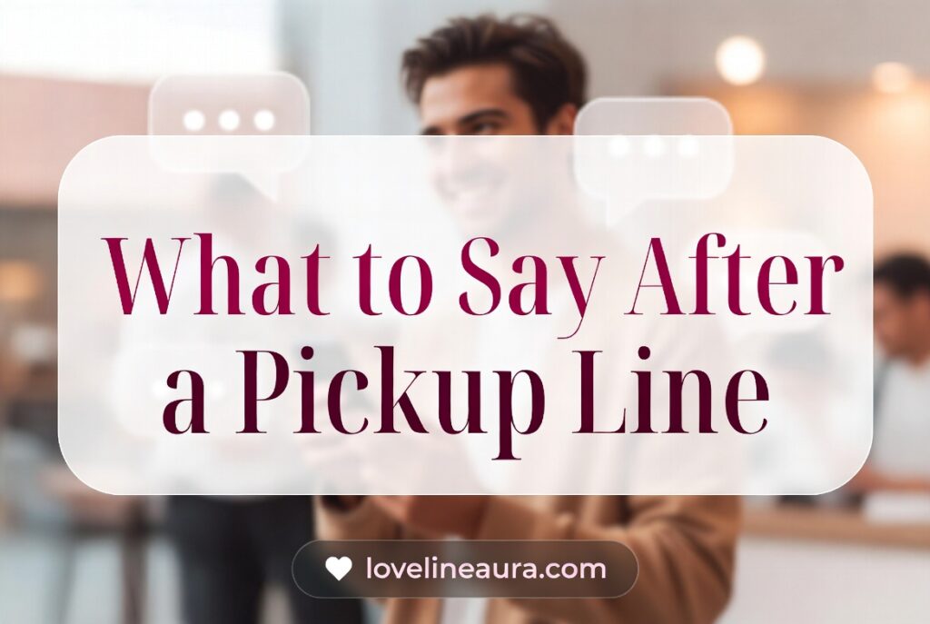 What to Say After a Pickup Line