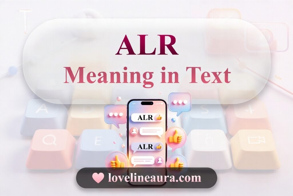 ALR Meaning in Text