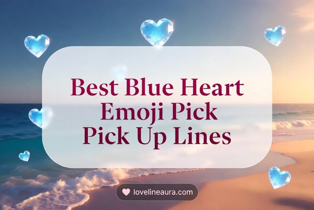 Blue Heart Emoji Pickup Lines
