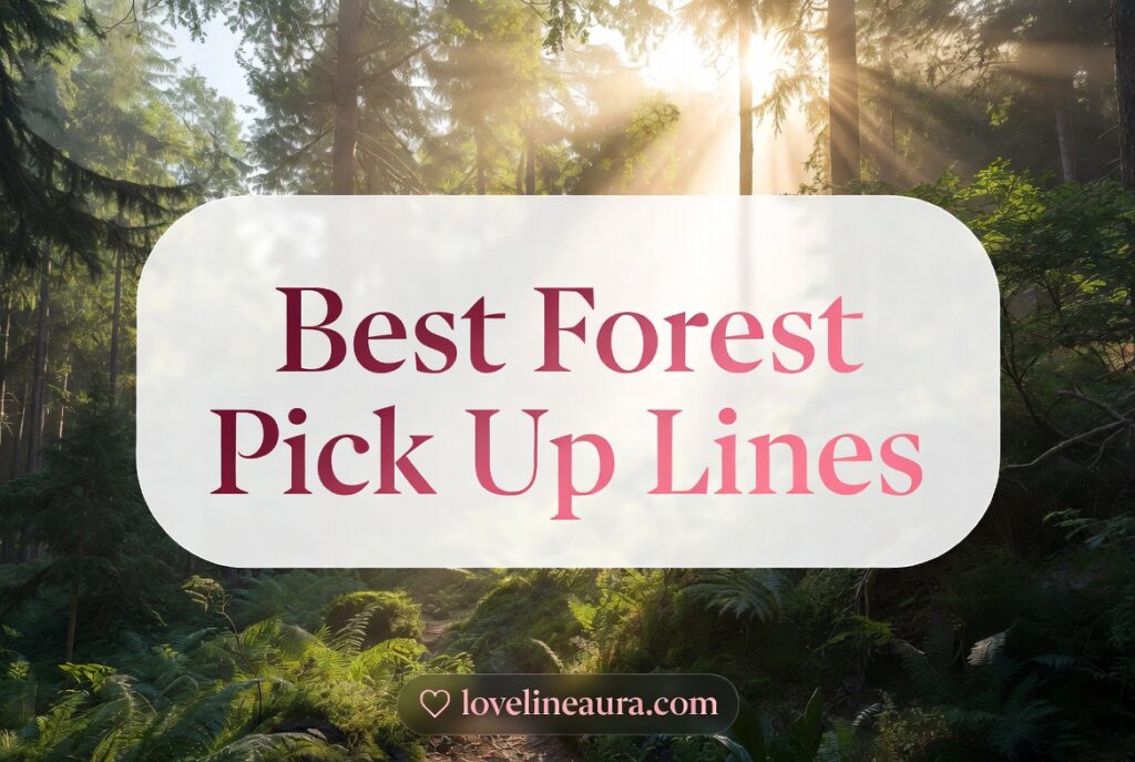 Forest Pickup Lines