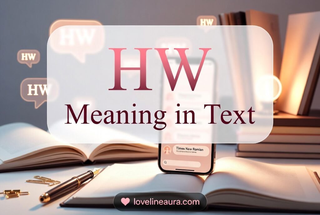 HW Meaning in Text