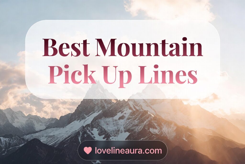 Mountain Pickup Lines