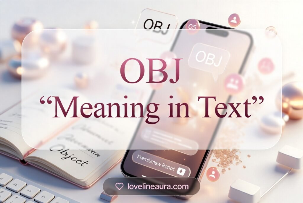 OBJ Meaning in Text