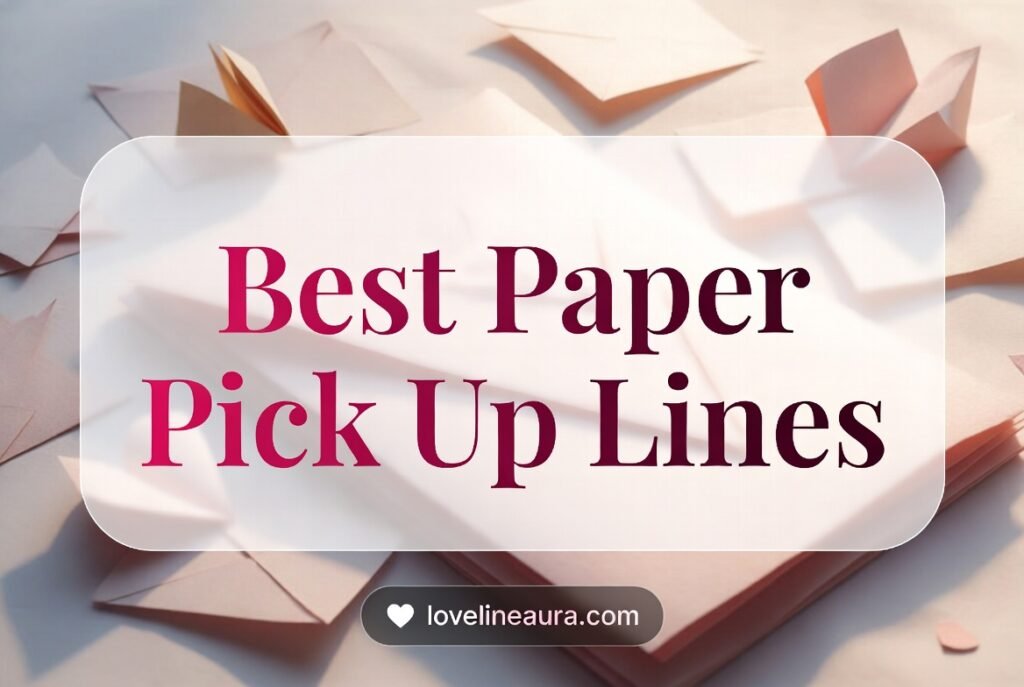 Paper Pickup Lines