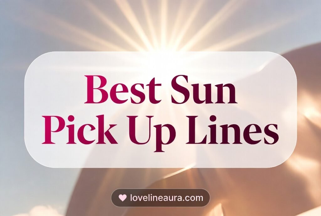 Sun Pickup Lines
