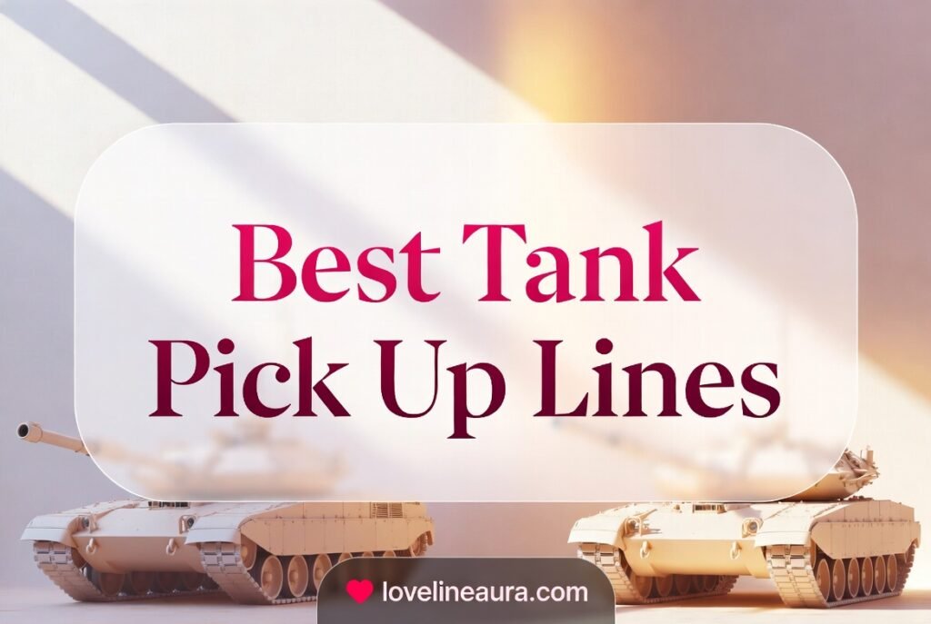 Tank Pickup Lines