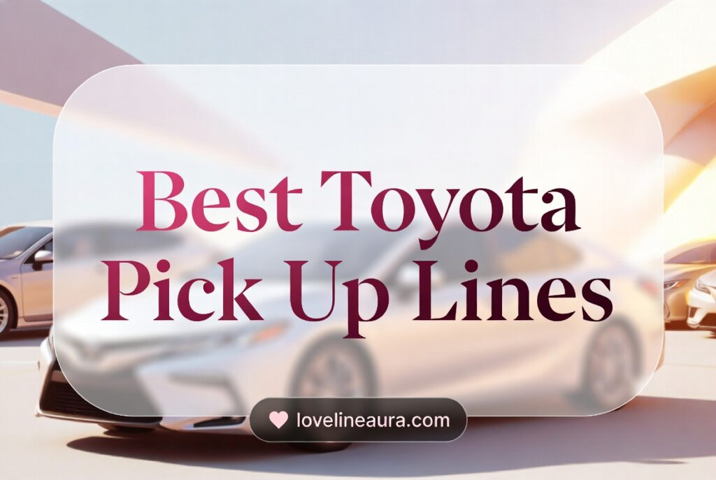 Toyota Pickup Lines