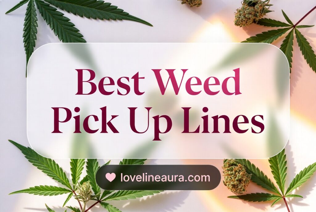 Weed Pickup Lines