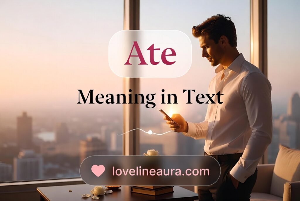 Ate Meaning in Text