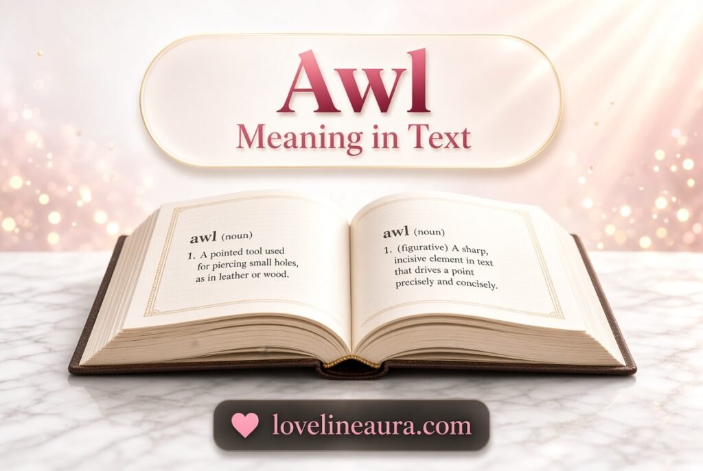 Awl Meaning in Text
