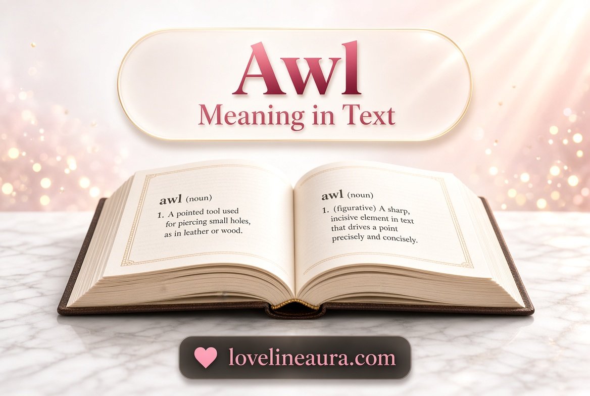Awl Meaning in Text