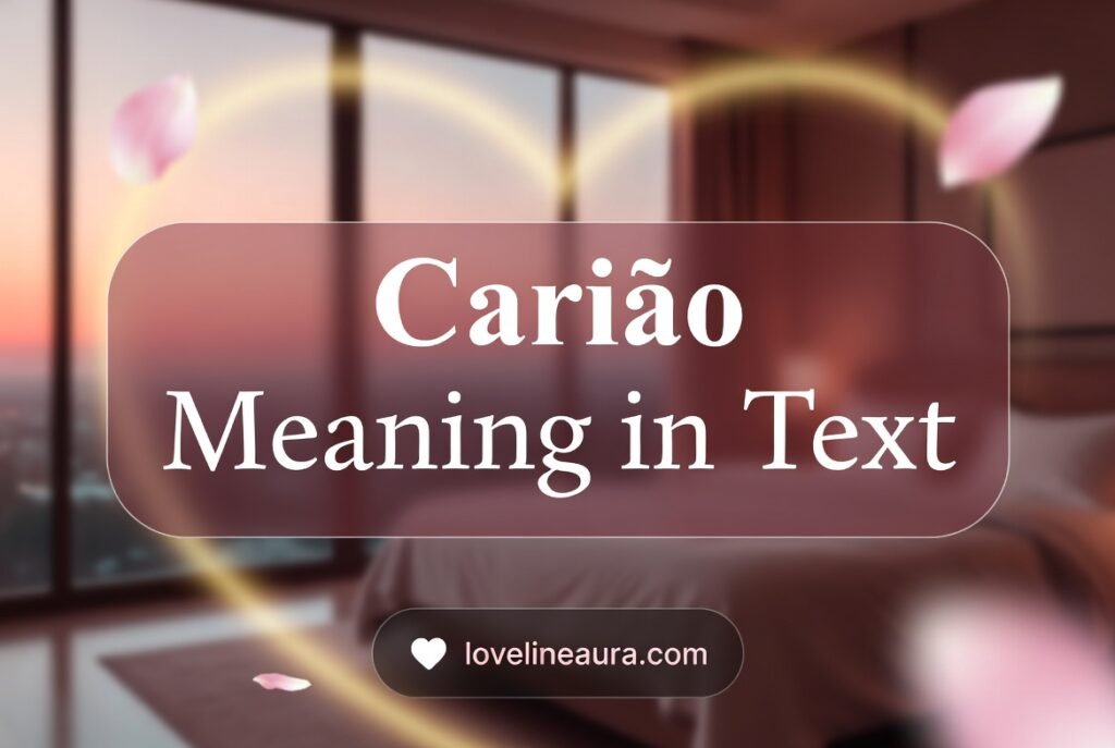 Cariño Meaning in Text