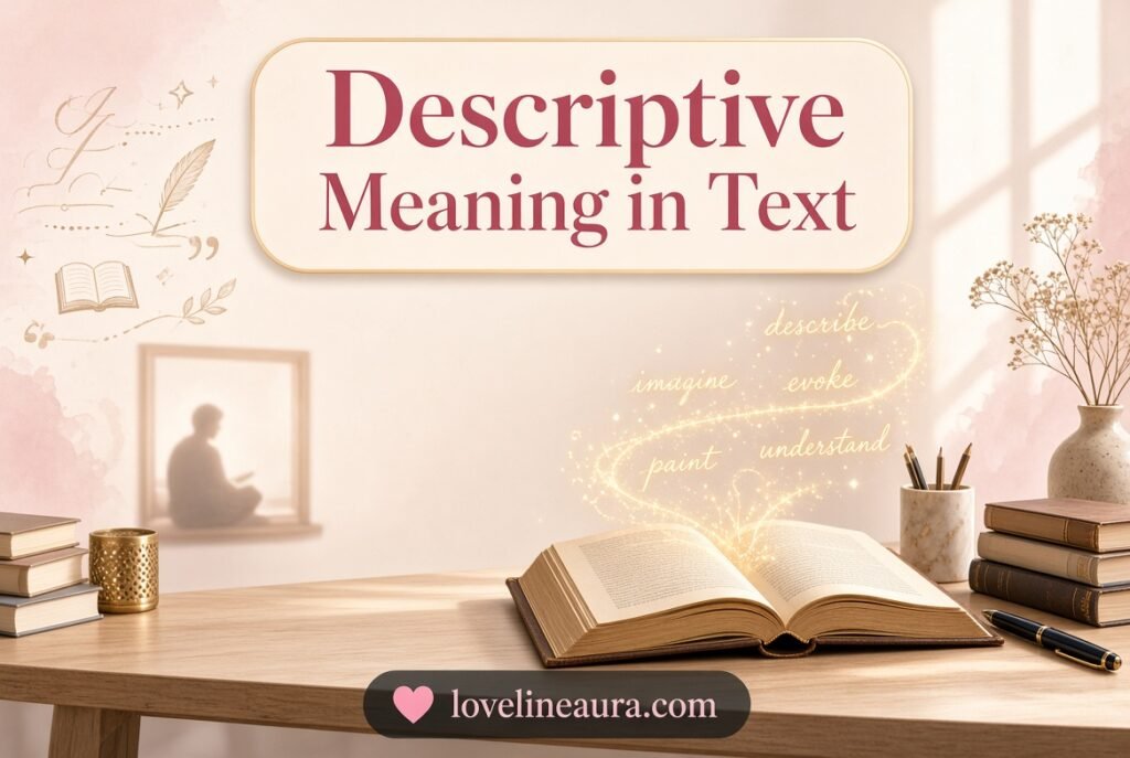 Descriptive Words Meaning in Text