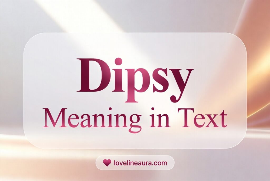 Dipsy Meaning in Text