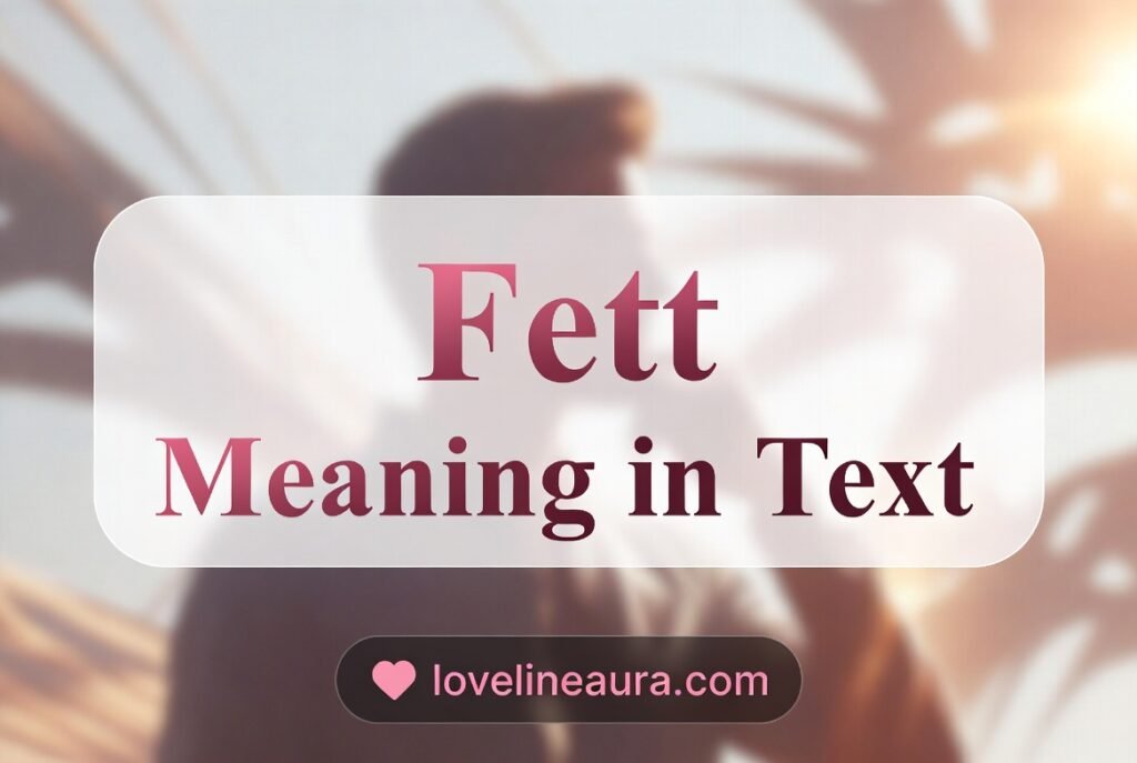 Fett Meaning in Text