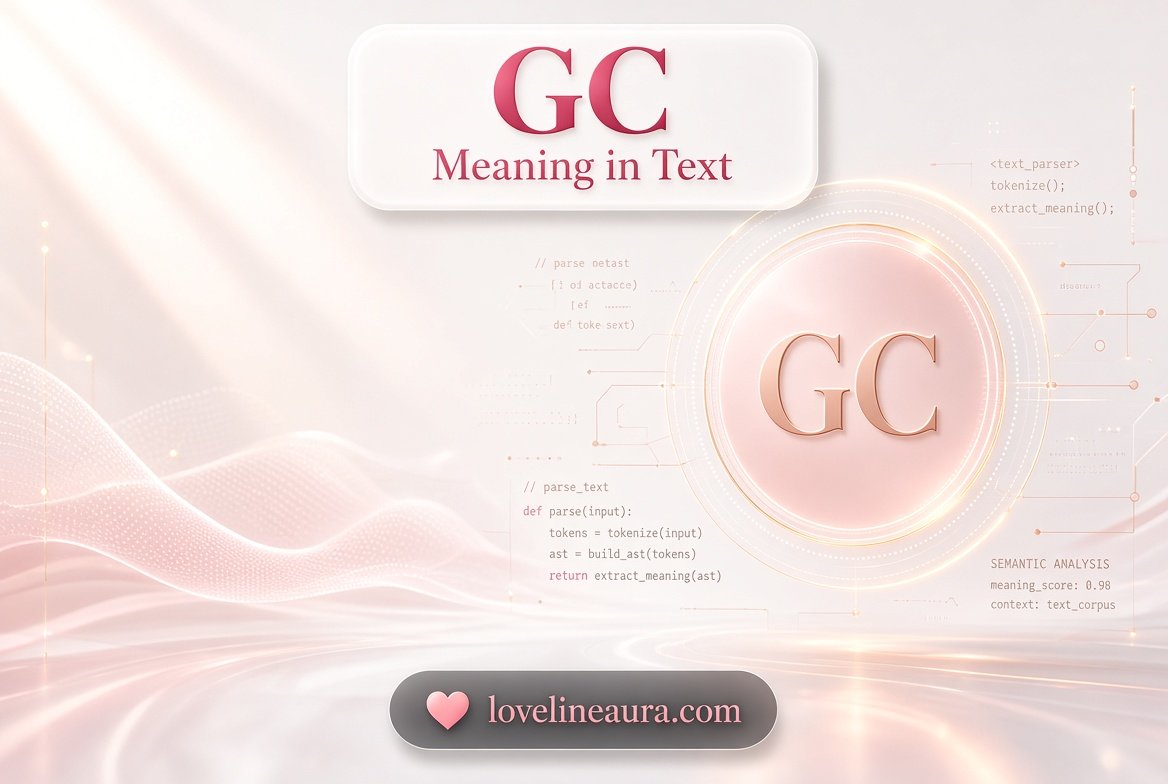 GC Meaning in Text