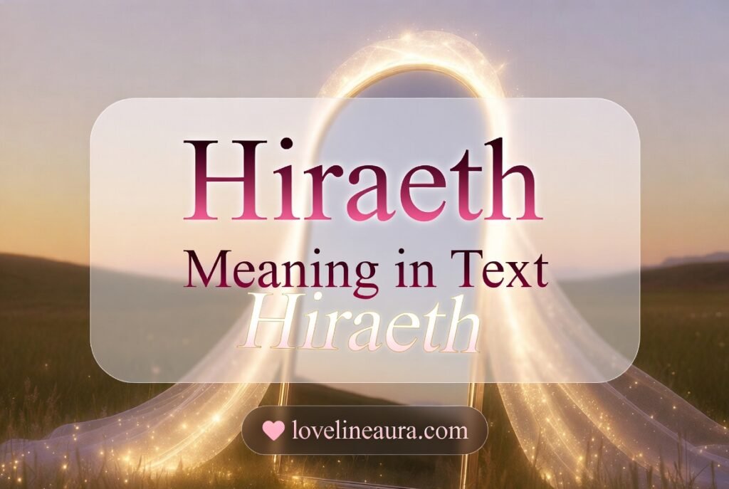 Hiraeth Meaning in Text