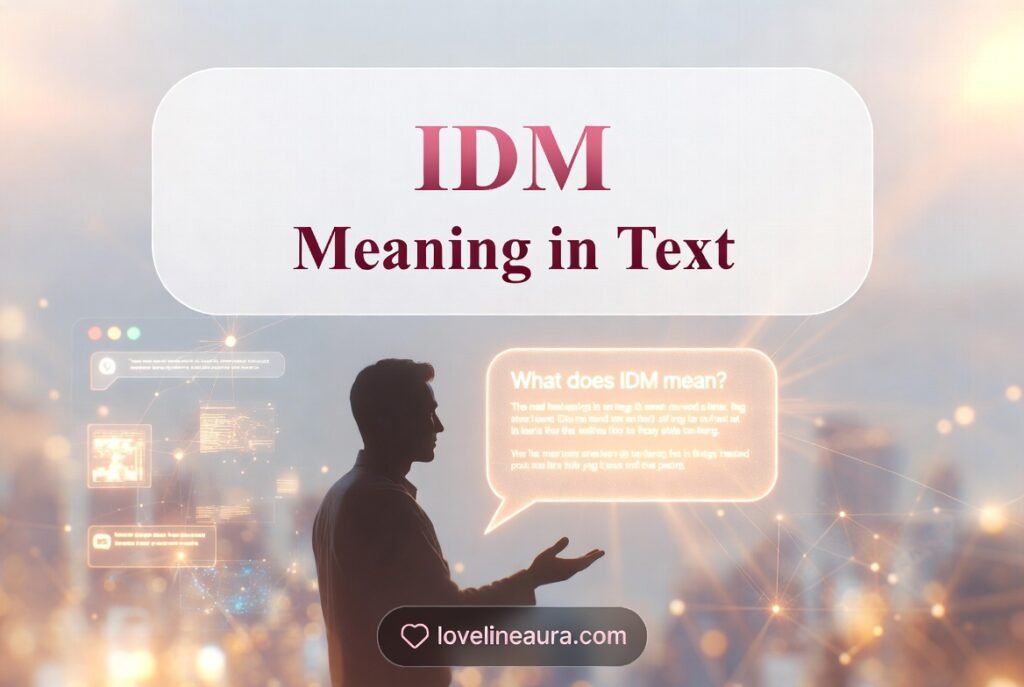IDM Meaning in Text