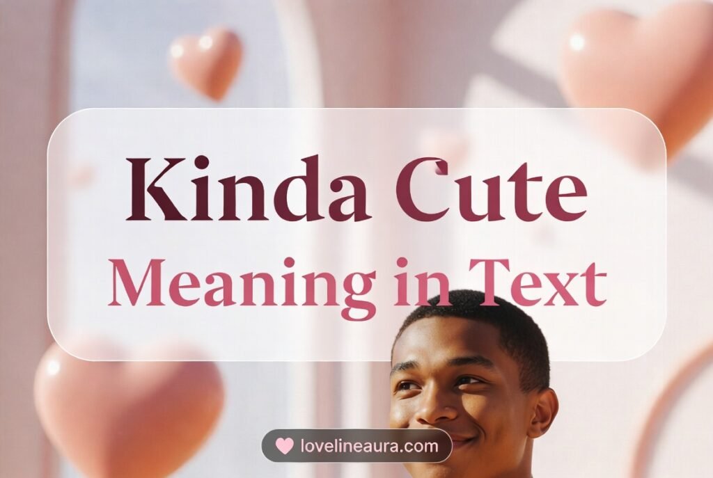 Kinda Cute Meaning in Text