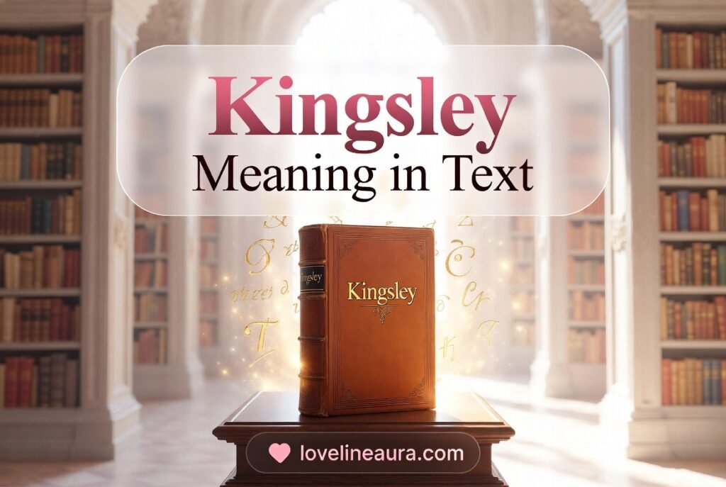 Kingsley Meaning in Text