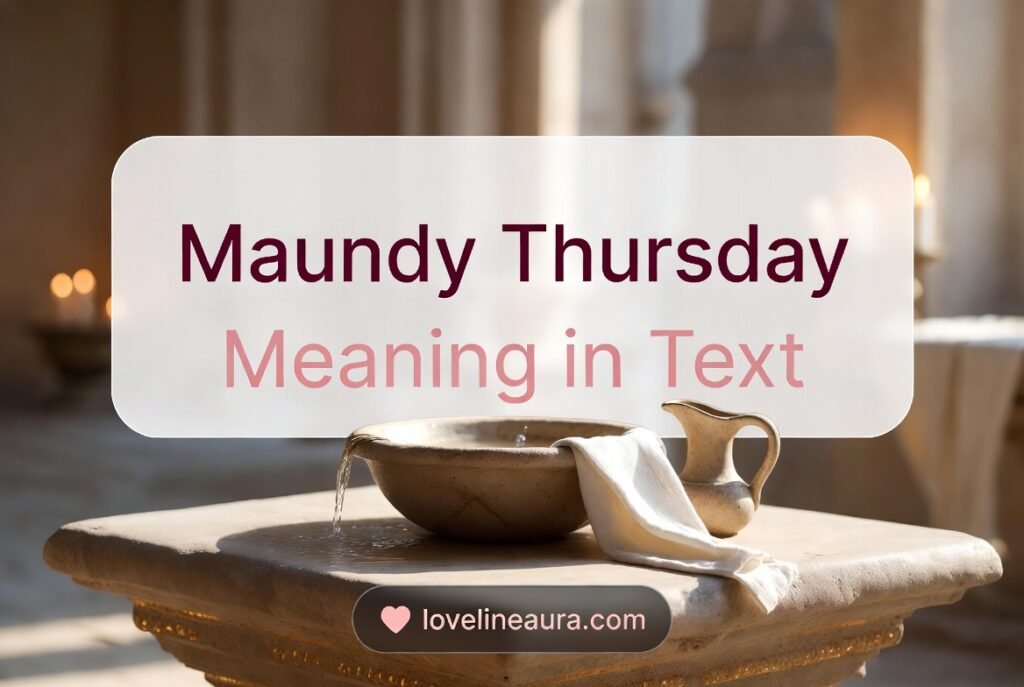 Maundy Thursday Meaning in Text