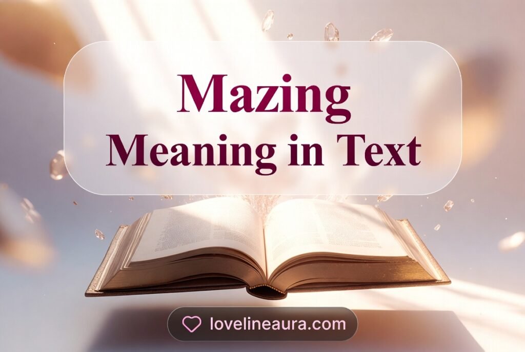 Mazing Meaning in Text