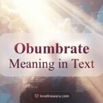 Obumbrate Meaning in Text