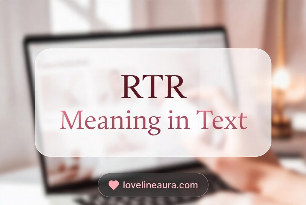 RTR Meaning in Text
