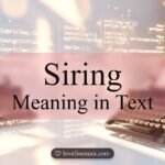 Siring Meaning in Text