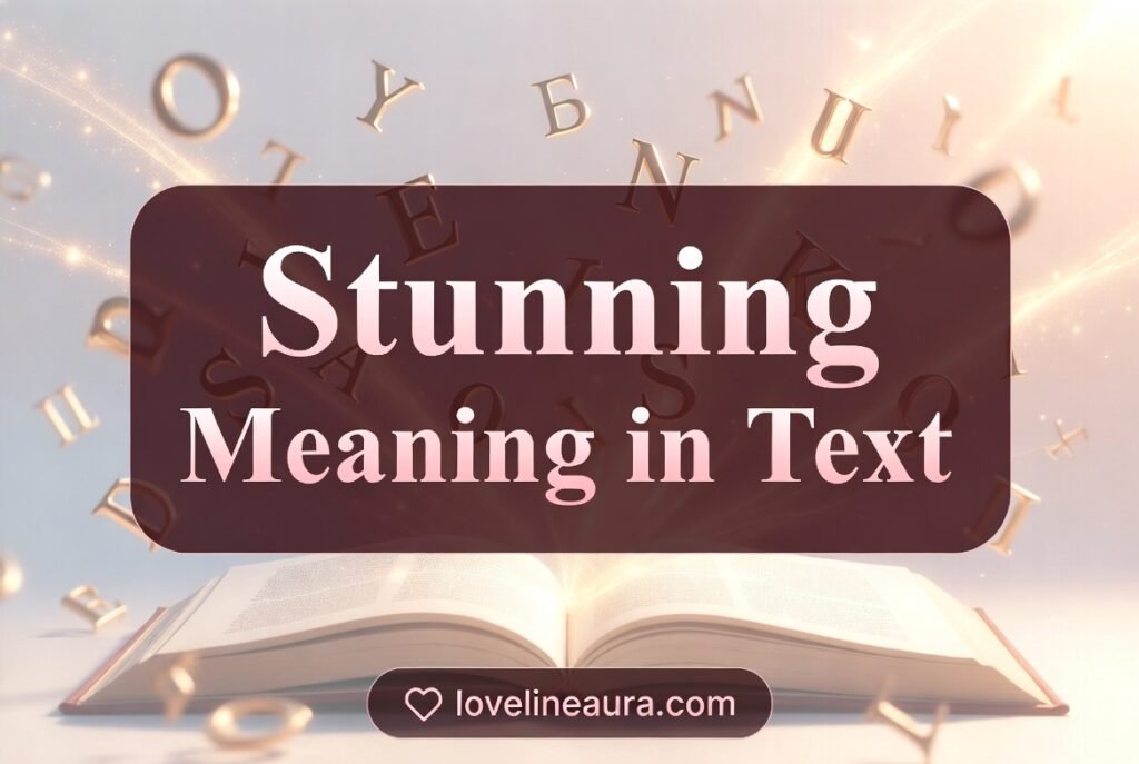 Stunning Meaning in Text